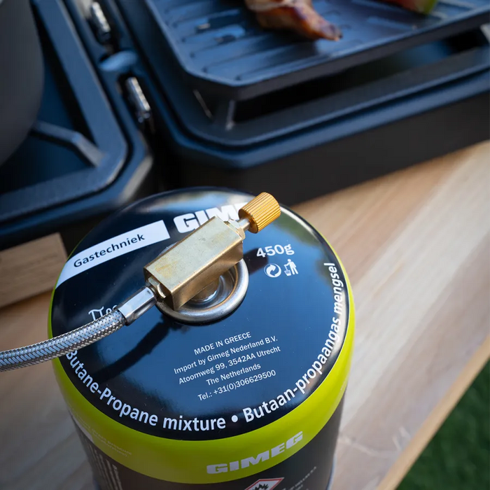 Mestic MGC-150 gas cooker powered by a camping gas bottle - USB charging and cooking - My Mestic