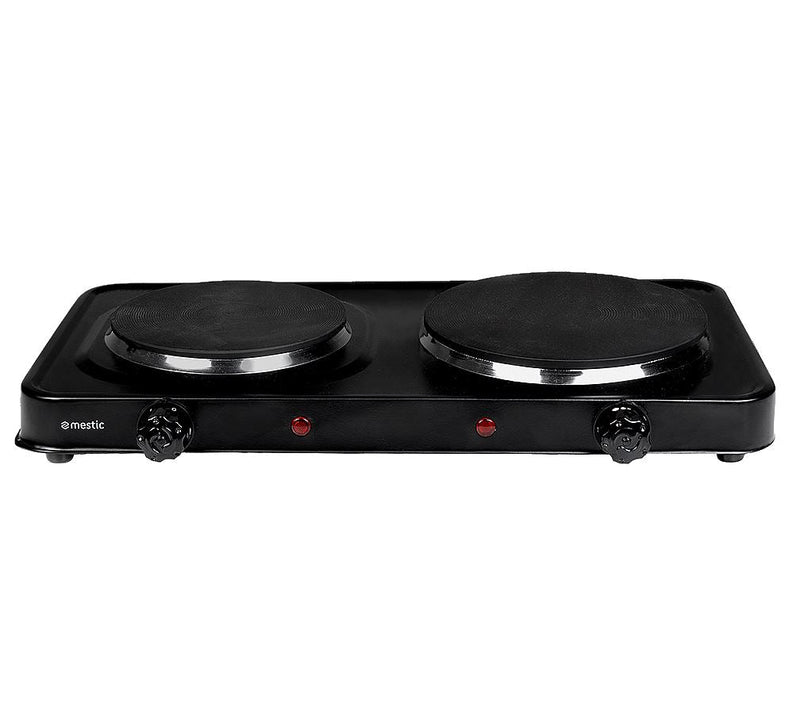 Mestic Double Hotplate Stove Mkt-200 Uk - portable gas and electric cookers for outdoor cooking, ideal for caravans, motorhomes and campsite meal prep - My Mestic