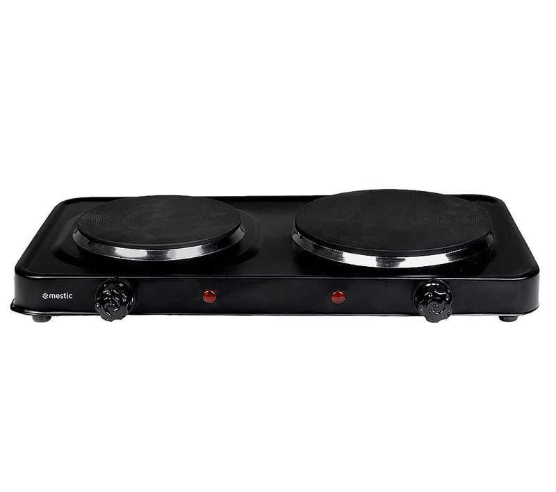 Mestic Double Hotplate Stove Mkt-200 Uk - portable gas and electric cookers for outdoor cooking, ideal for caravans, motorhomes and campsite meal prep - My Mestic