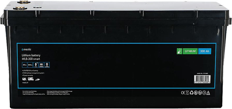 Mestic Lithium Battery Mlb-300 Smart - leisure batteries for caravans and campervans offering stable off-grid power for appliances and travel equipment - My Mestic