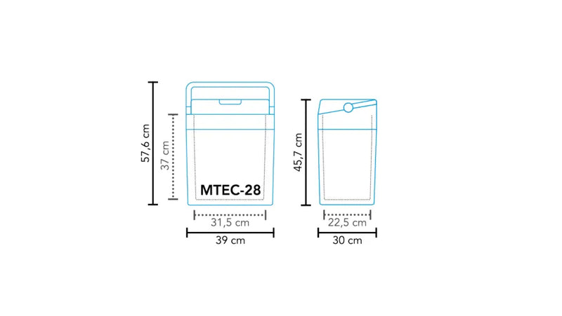 Mestic Cool Box Thermo Electric Mtec-28 Ac/Dc Uk 1503140