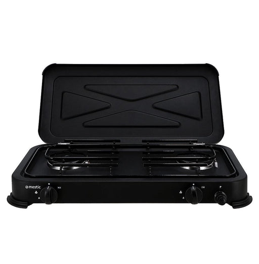Mestic Camping Gas Cooker Mgc-200 30Mbar - portable gas and electric cookers for outdoor cooking, ideal for caravans, motorhomes and campsite meal prep - My Mestic