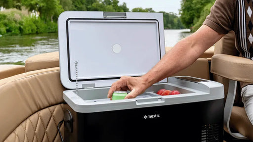 Mestic Cool Box Compressor Mcc 18 AC DC UK - portable cool boxes for camping and touring, offering reliable food and drink cooling with lightweight, energy-efficient design - My Mestic