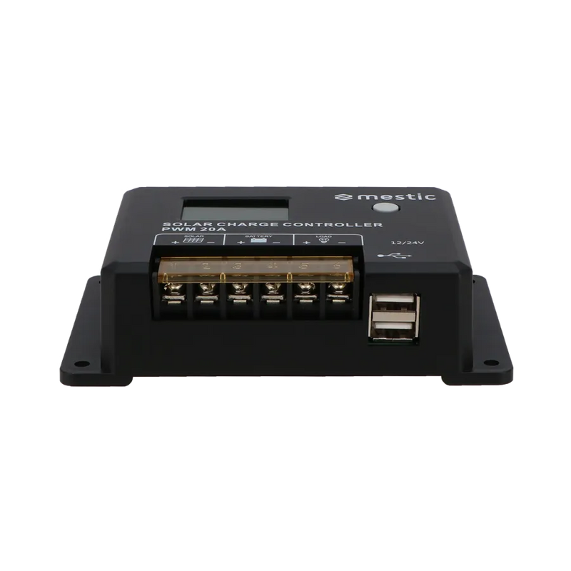 Mestic Solar Controller Pwm Msc 2020 20A - solar charge controllers and connectors for caravans and campervans ensuring safe, stable off-grid solar power management - My Mestic