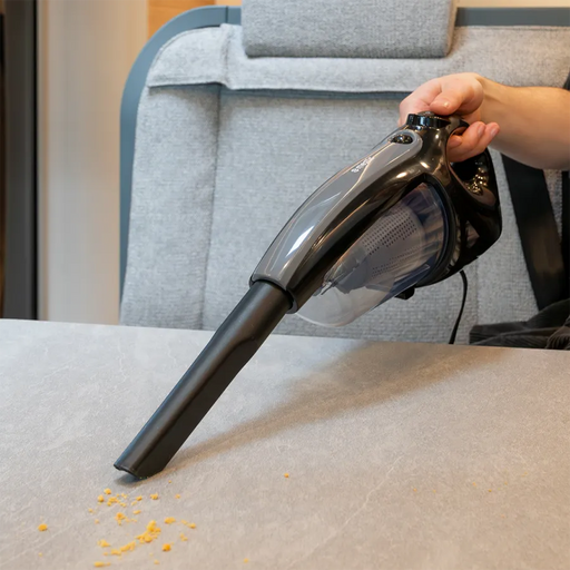 Mestic Vacuum Cleaner MS 80 12V Black - portable vacuum cleaners for caravans and motorhomes with lightweight construction and efficient cleaning power - My Mestic