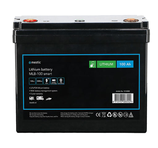 Mestic Lithium Battery Mlb-100 Smart - leisure batteries for caravans and campervans offering stable off-grid power for appliances and travel equipment - My Mestic
