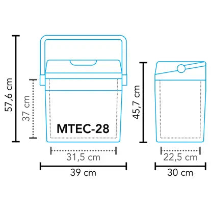 Mestic Cool Box Thermo Electric Mtec-28 Ac/Dc Uk 1503140